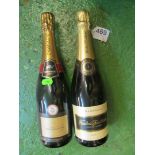 A Nicolas Feuillatte bottle of champagne and a Premier Cru champagne