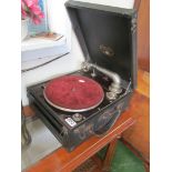 A table top gramophone