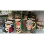 A Royal Doulton small character mug Dick Turpin and other character mugs