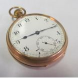 A 9ct gold pocket watch