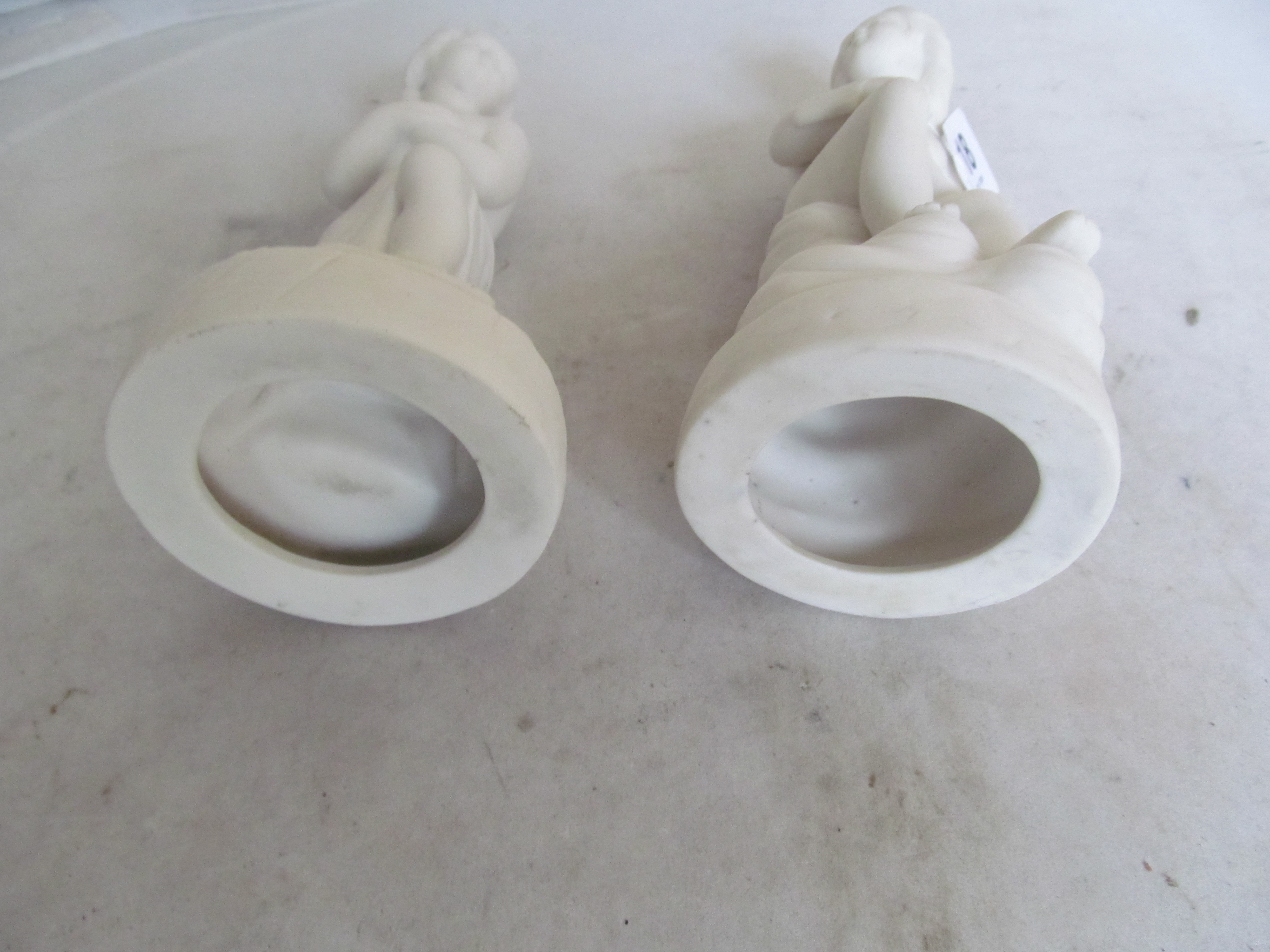 A pair of bisque figures - Image 2 of 2