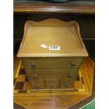 A small pine chest