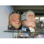 A large Royal Doulton character mug The Lawyer and another Bacchus