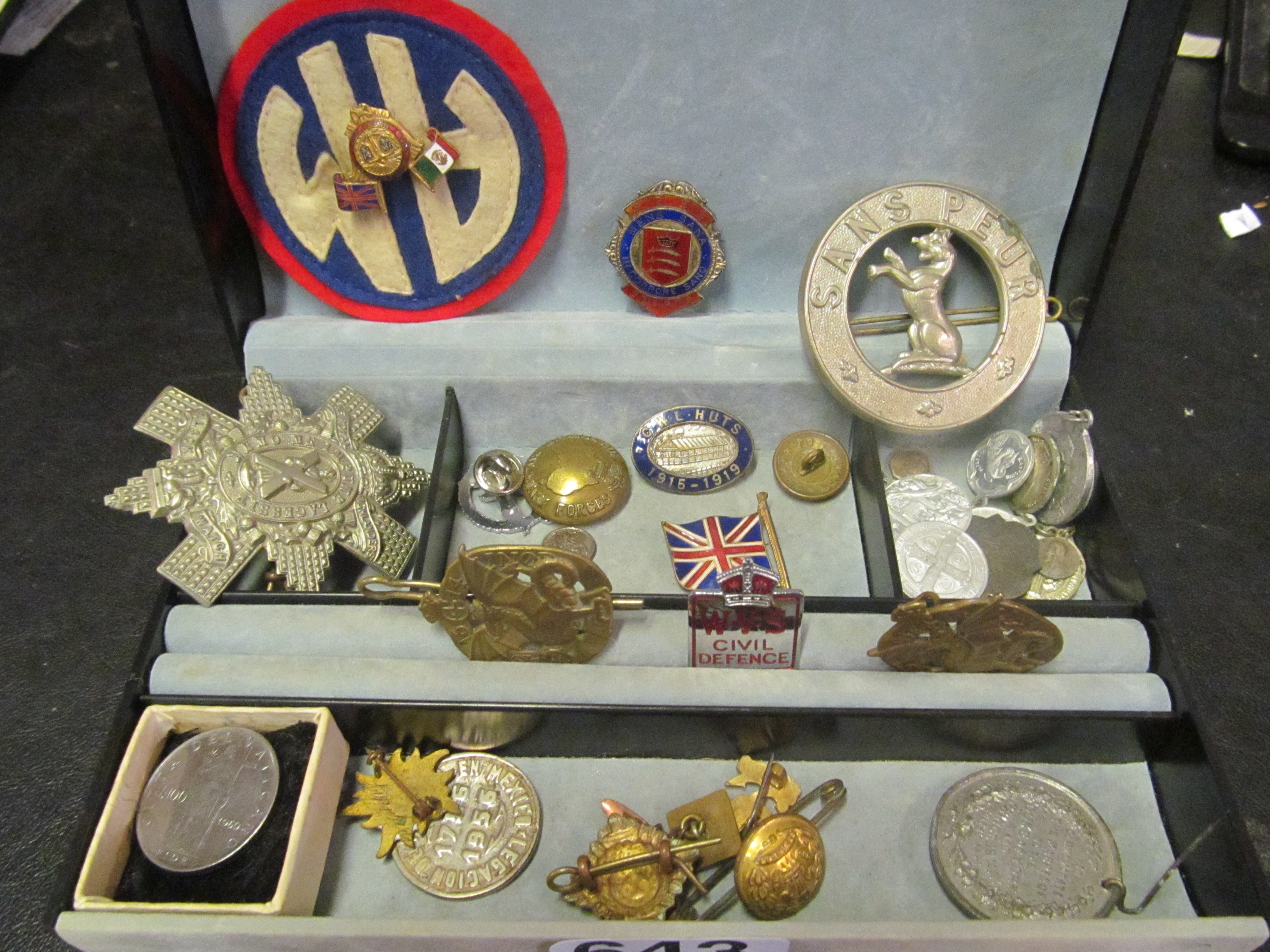A Baden Powell medal, silver medal, other coins etc