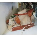 An Orla Kiely leather handbag