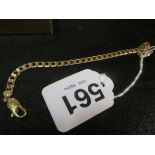 A 9ct gold bracelet