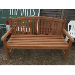 A 5ft teak classic garden bench