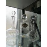 Four decanters