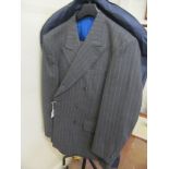 A Crombie wool double breasted three piece suit