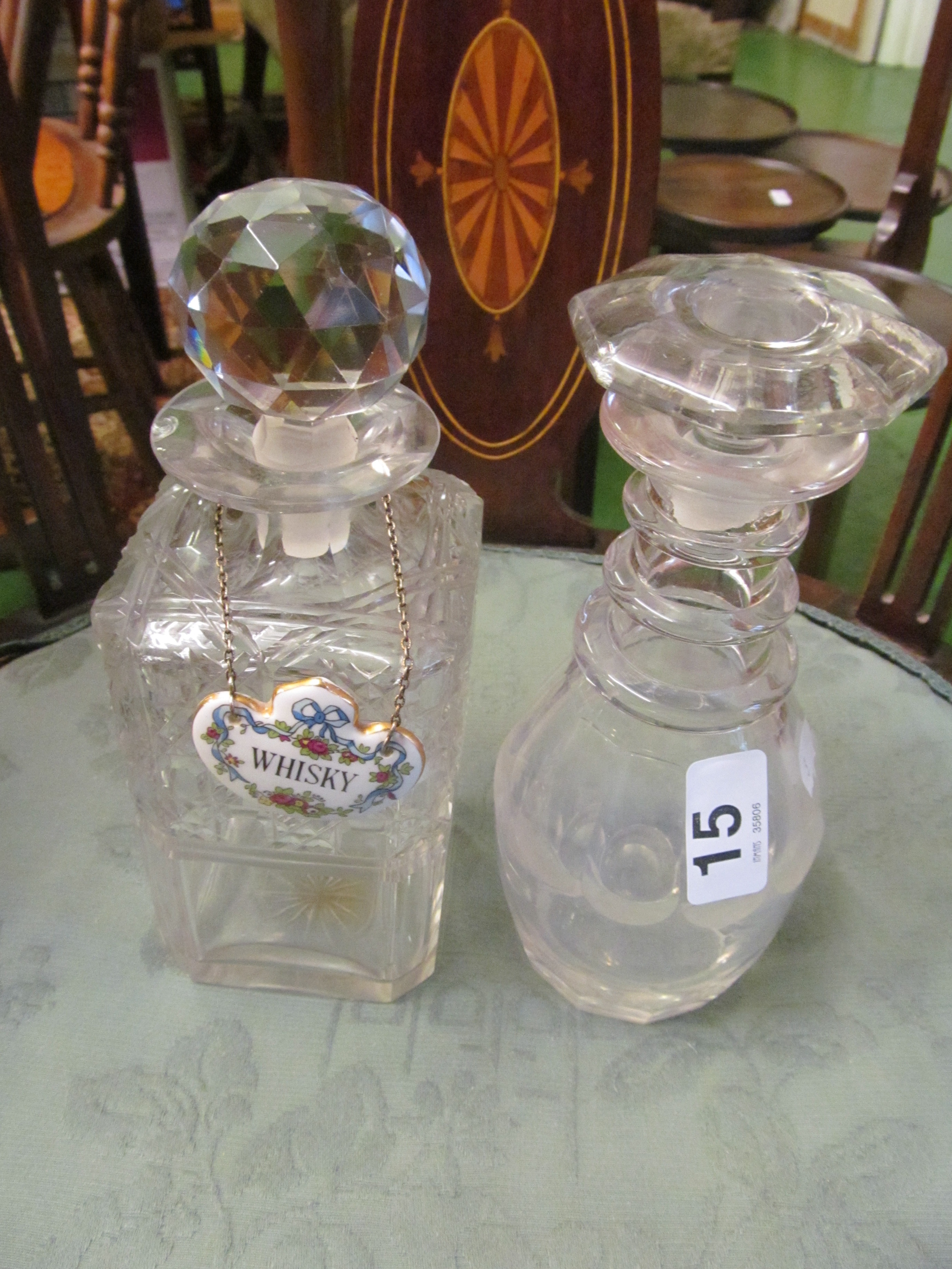 A sherry decanter, Shrub and four decanters - Image 3 of 5