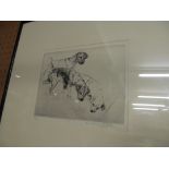 G Vernon Stokes - a signed limited edition etching 'Lakeland Terriers'