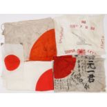 WWII JAPANESE SILK MEATBALL FLAGS