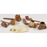 A GROUP OF VINTAGE PIPES AND BOWLS