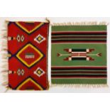 A PAIR OF NAVAJO GERMANTOWN WEAVINGS