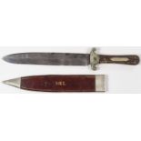 WOSTENHOLM & SON SPEAR-POINT STAG HANDLE BOWIE