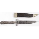 LARGE BOWIE KNIFE & SHEATH BY MANSON