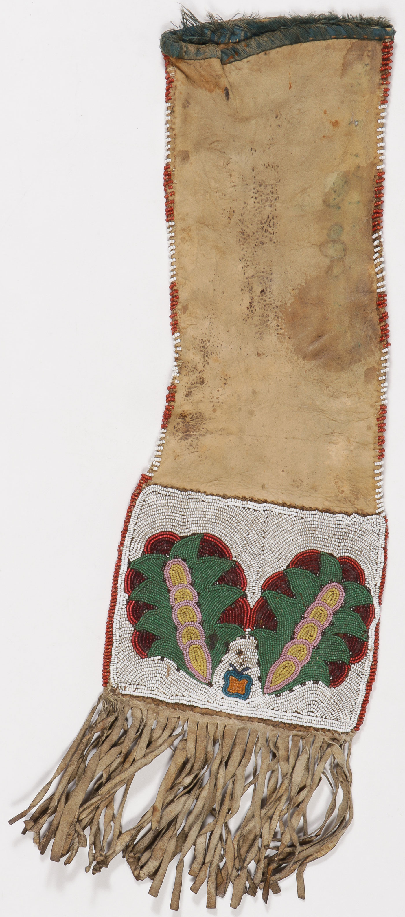 A BEADED PIPE BAG, PROBABLY BLACK FOOT, C. 1870 - Image 2 of 2