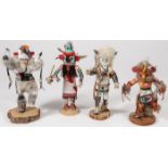 GROUP OF FOUR KACHINAS