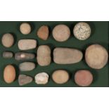 A GROUP OF STONE TOOLS