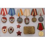 A GROUP OF SOVIET RUSSIAN MEDALS