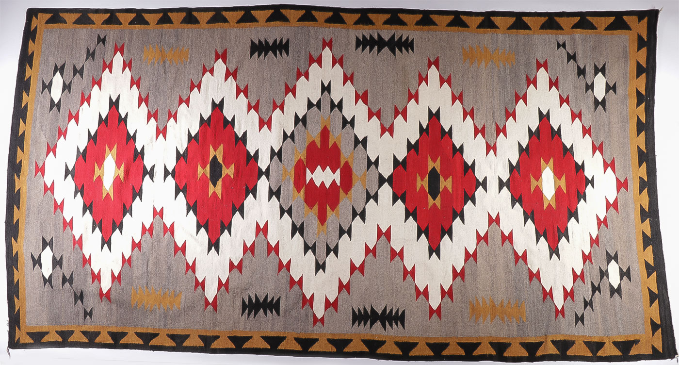 A NAVAJO ROOM SIZE GANADO RUG