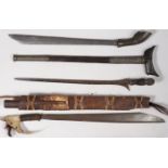 THREE INDONESIAN EDGED WEAPONS