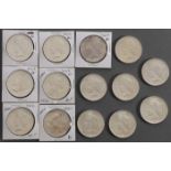 FOURTEEN 1922 SILVER PEACE DOLLARS