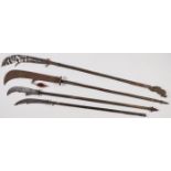 FOUR CHINESE POLEARMS