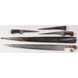 THREE KHYBER EDGED WEAPONS