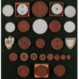 COLLECTION OF GERMAN WWII CERAMIC MEDALLIONS