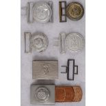 SIX GERMAN 3RD REICH BELT BUCKLES