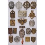 19 GERMAN 3RD REICH SA & SPORTS BADGES