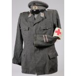 GERMAN WWII RED CROSS BLOUSE AND CAP