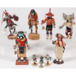 GROUP OF SIX KACHINAS