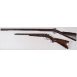 A PAIR OF VINTAGE AMERICAN SHOTGUNS 19TH C