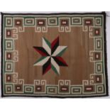 A NAVAJO SINGLE SADDLE BLANKET ,C. 1930