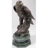 EXCEPTIONAL BRONZE EAGLE SCULPTURE