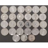 27 SILVER CANADIAN COMMEMORATIVES