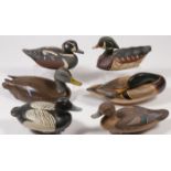 SIX DUCK DECOYS