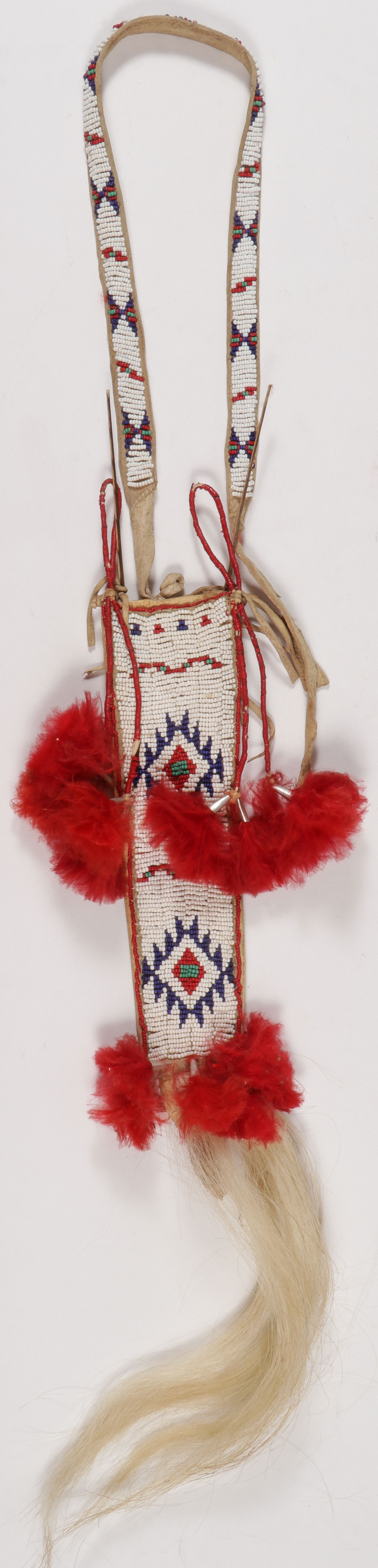 AN INTERESTING BEADED SHEATH, CIRCA 1925