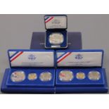 7 GOLD & SILVER U.S. MINT COMMEMORATIVE SPECIMENS