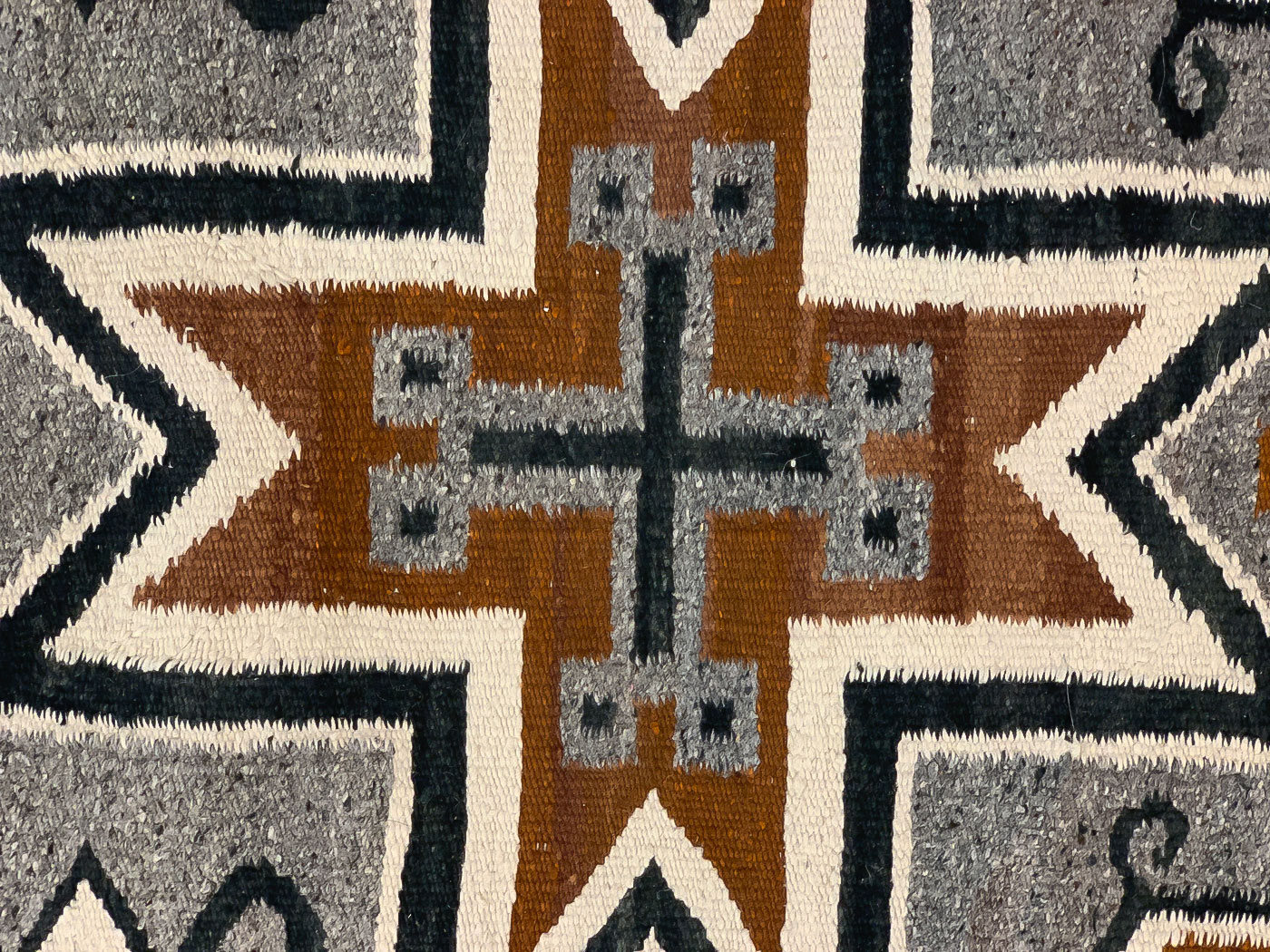 A NAVAJO FOUR CORNERS RUG - Image 2 of 3