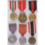 SIX GERMAN WWII MEDALS