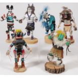 GROUP OF NINE KACHINAS