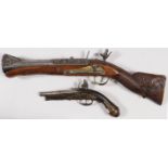 PAIR OF VINTAGE REPLICA FLINTLOCKS