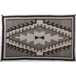 A NAVAJO TWO GREY HILLS RUG