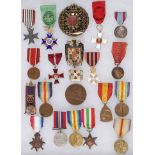 GOOD GROUP OF 20 VARIOUS COUNTRIES’ WWI MEDALS