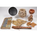 8 NATIVE AMERICAN OR STYLE OBJECTS