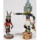 TWO LARGE KACHINAS