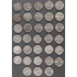 33 AMERICAN EAGLE SILVER DOLLARS